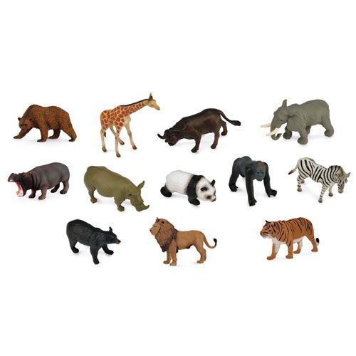 Kloppen Maak los Guinness collecta mini wilde dieren 5-3 cm (12st) | ilovespeelgoed.nl
