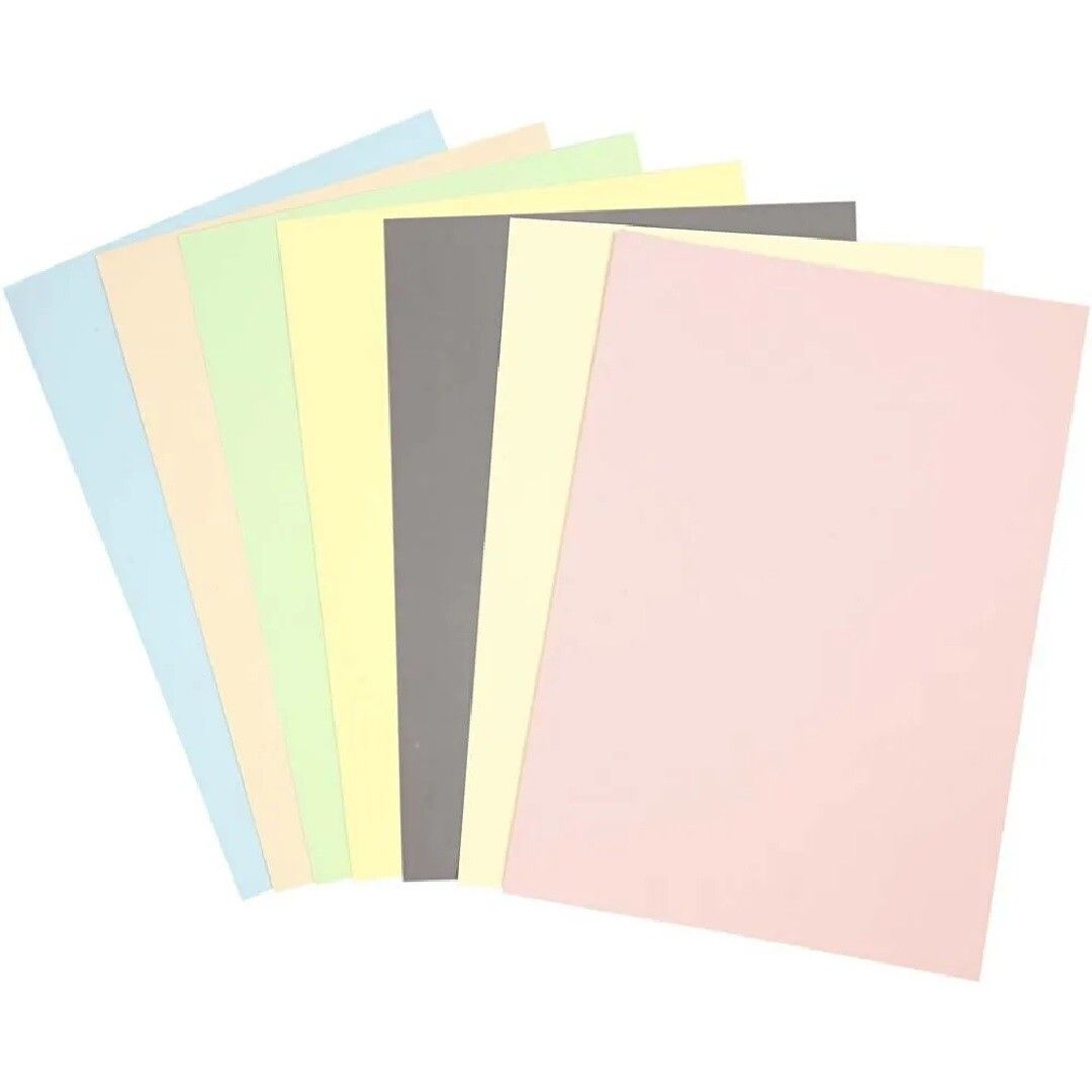 Papier cartonné Pastel - A4 - 160 gr - 210 pcs - Papier cartonné A4 -  Creavea