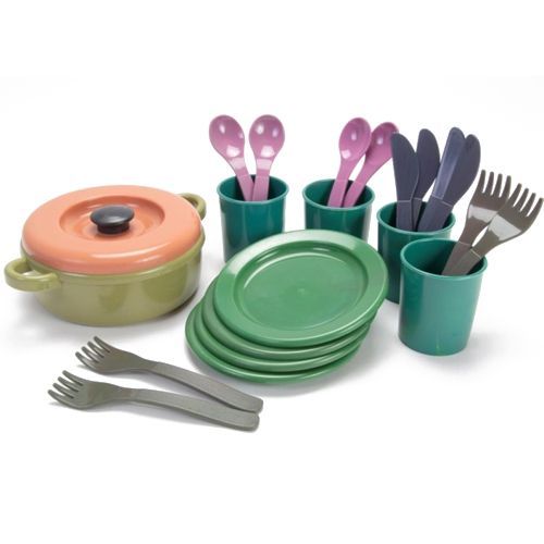Mexico domein Trolley dantoy green bean dinerset - 22-delig | ilovespeelgoed.nl