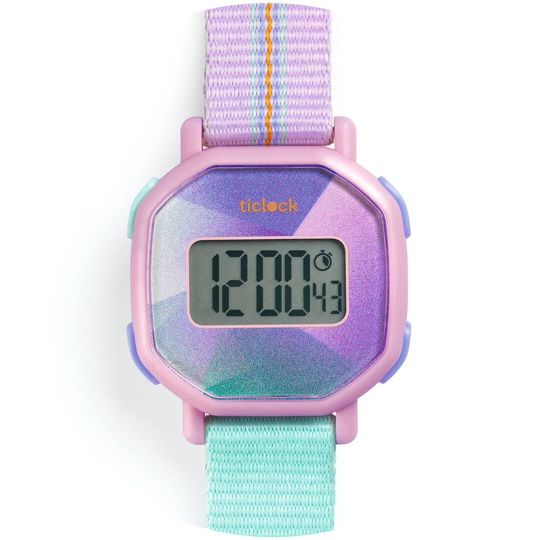 djeco digitaal kinderhorloge purple prisma ilovespeelgoed