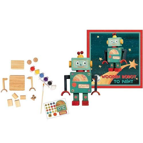 Leer Souvenir Dan egmont toys knutselset houten robot | ilovespeelgoed.nl