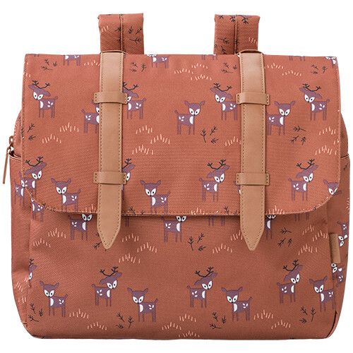 fresk boekentas hert amber brown 29 cm ilovespeelgoed
