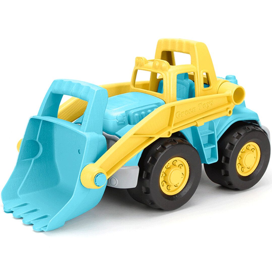 green toys shovel blauw geel ilovespeelgoed