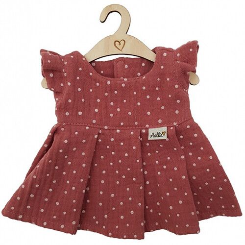 Stippen jurk rood best sale