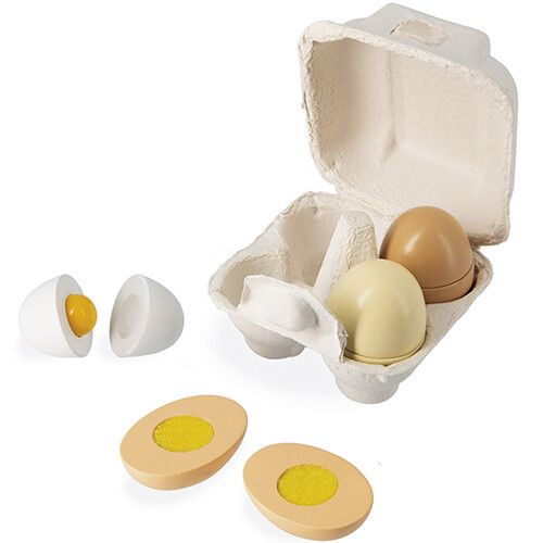 tent Waardig Gemarkeerd janod eierdoosje met 4 eieren | ilovespeelgoed.nl