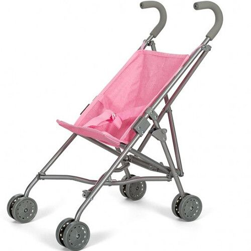 mama memo poussette poupee rose