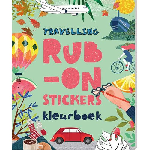 books kleur- stickerboek stickers - travelling | ilovespeelgoed.nl