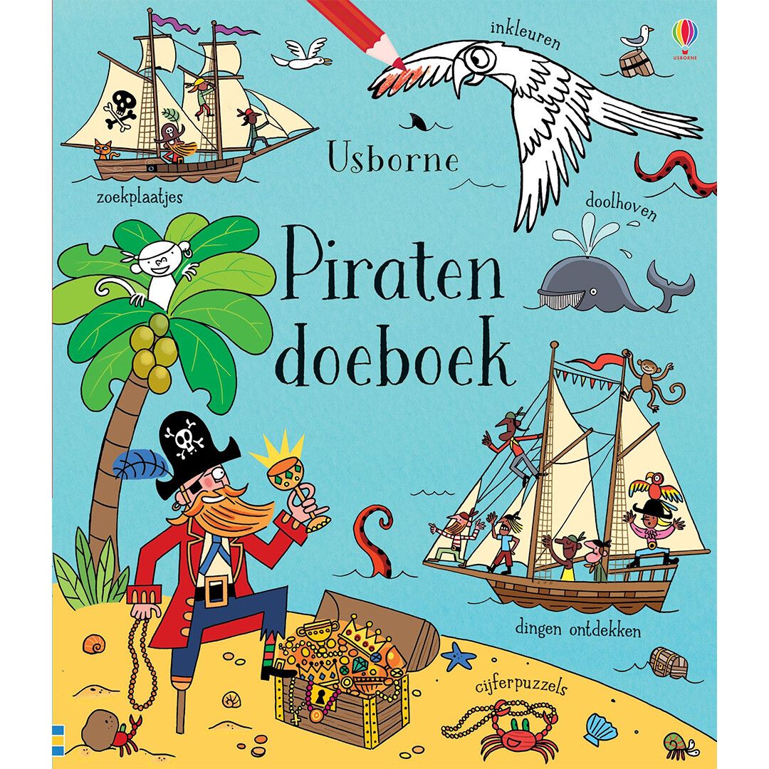 pond Ezel inch uitgeverij usborne piraten doeboek | ilovespeelgoed.nl