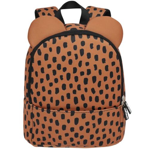 vanpauline kinderrugtas beer caramel brush dots 30 cm ilovespeelgoed