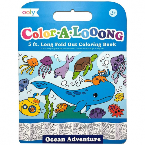 ooly uitvouwbaar kleurboek oceaan avontuur