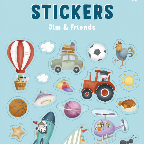 little dutch stickers jim and friends