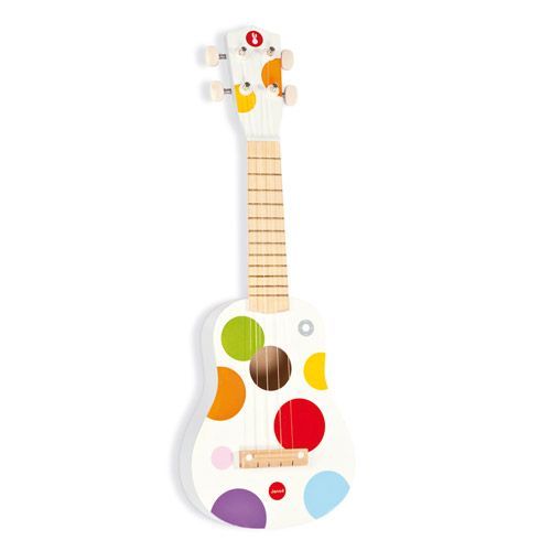janod gitaar ukelele 53 cm confetti 