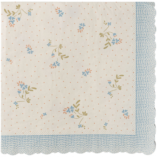 maileg servetten bae - blue - 20st