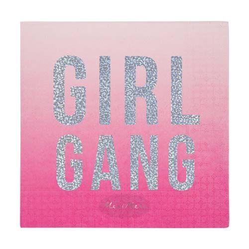 meri meri servetten girl gang - large (16st)