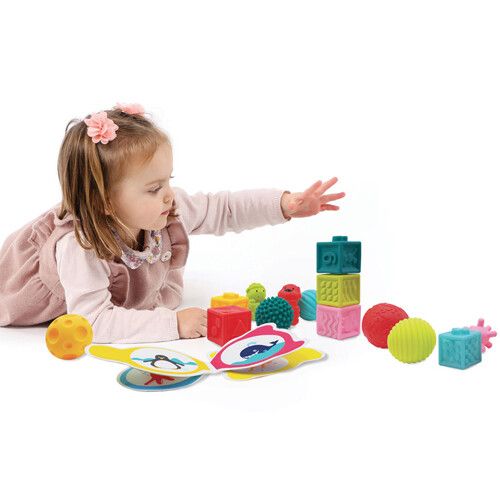 ludi sensorisch babyspeelgoed - ballen, blokken en badspeeltjes