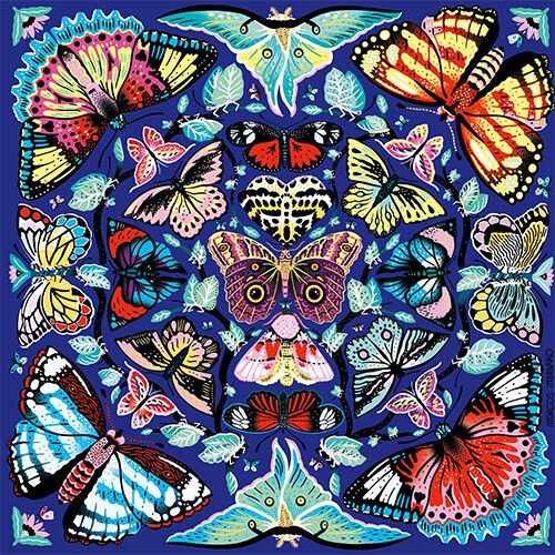 mudpuppy puzzel - kaleidoscoop vlinders - 500st