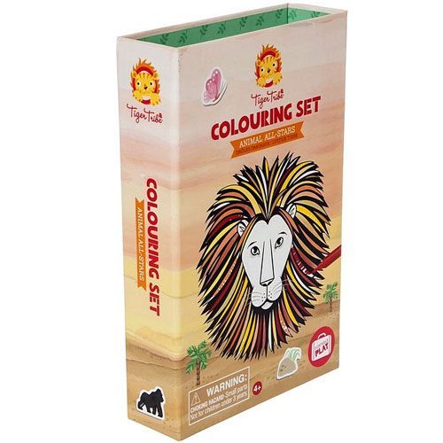 tiger tribe inkleurset - wilde dieren
