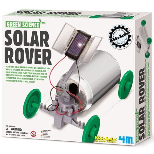 4m green science bouwset solar rover