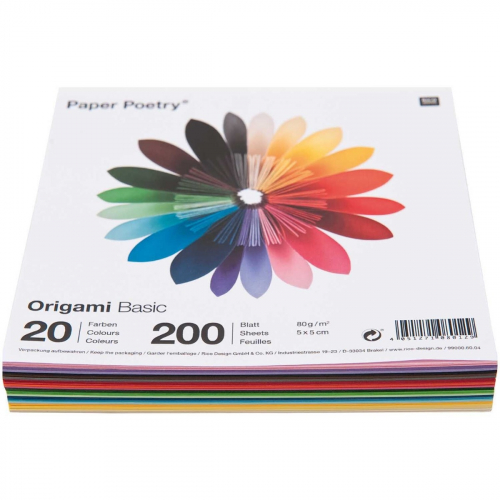 vouwpapier origami basic - 5 cm - 200st