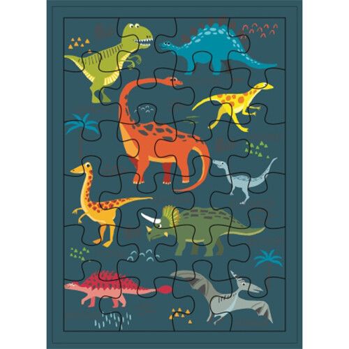 cartes d'art puzzelansichtkaart xl dinosaurus
