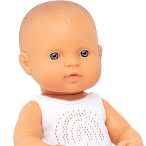 miniland babypop europees met ondergoed - meisje - 32 cm