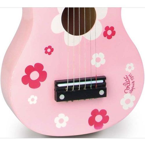 verkopen annuleren bevind zich vilac gitaar roze bloemen | ilovespeelgoed.nl