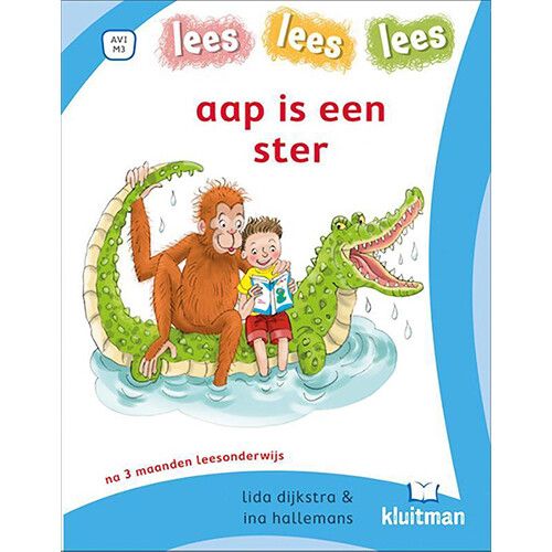uitgeverij kluitman aap is een ster - avi m3