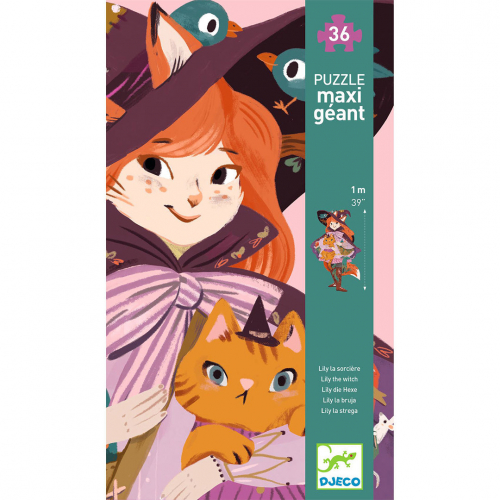 djeco vloerpuzzel lily de heks - 36st