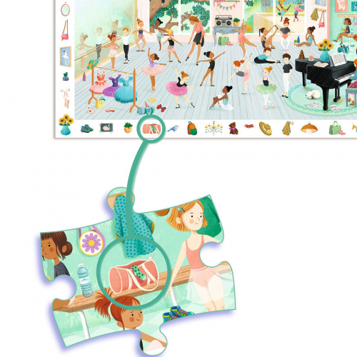 djeco observatiepuzzel de dansschool - 100st