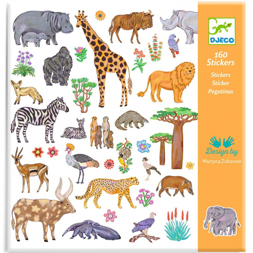 djeco stickers kenya - 160st