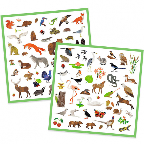 djeco stickers fauna - 160st