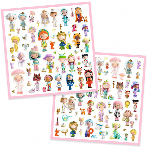djeco stickers the little world of tinyly - 160st