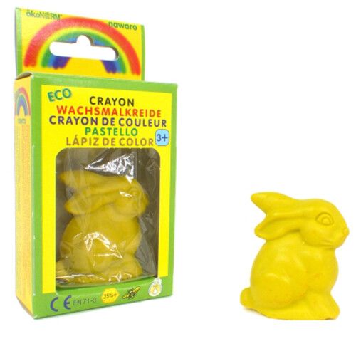 ökonorm waskrijt konijn - geel 