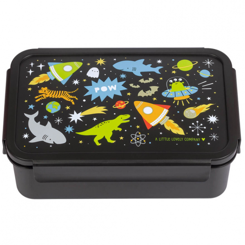 a little lovely company broodtrommel met vakjesblad - galaxy
