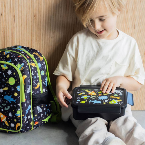 a little lovely company broodtrommel met vakjesblad - galaxy