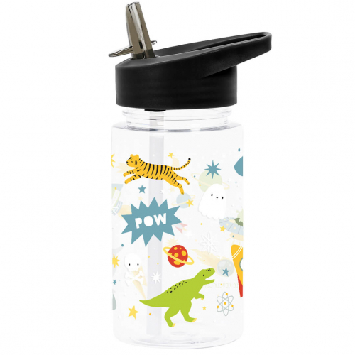 a little lovely company drinkfles met rietje - galaxy - 450 ml