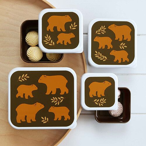 a little lovely company lunchbox set - bears - 4st