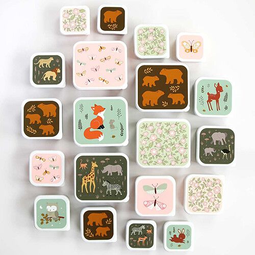 a little lovely company lunchbox set - bears - 4st