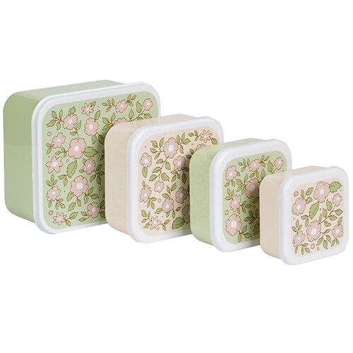 a little lovely company lunchbox set - blossom - 4st