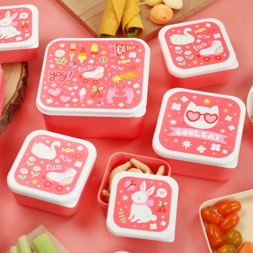 a little lovely company lunchbox set - fun - 4st