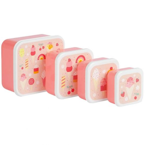 a little lovely company lunchbox set - ijsjes - 4st