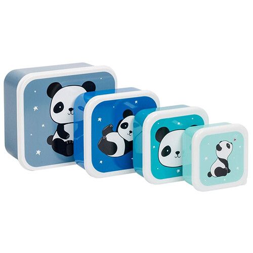 a little lovely company lunchbox set - panda - 4st