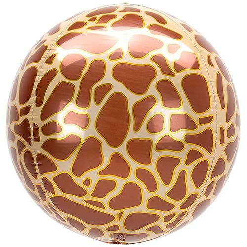 anagram folieballon 38 cm rond animalz - giraffe