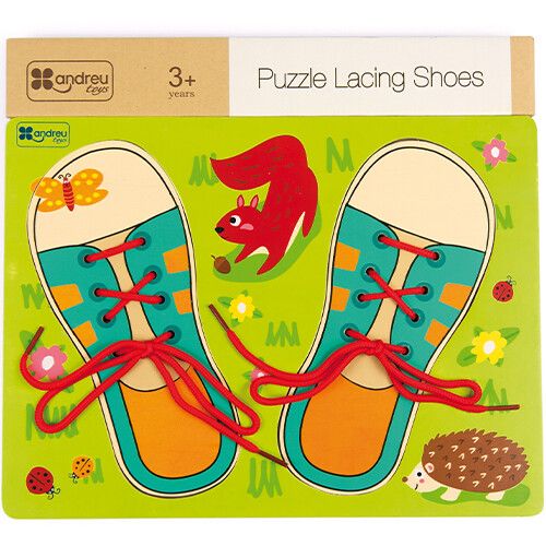 andreu toys puzzle attacher des lacets