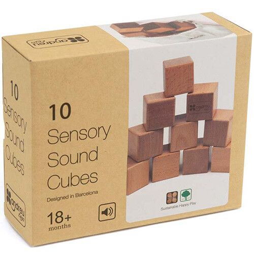 andreu toys sensorische blokken met geluid - 10st
