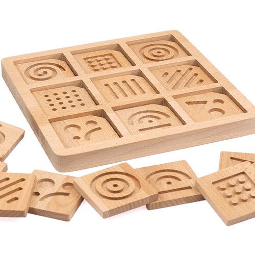 andreu toys sensorische puzzel memo - 18 st