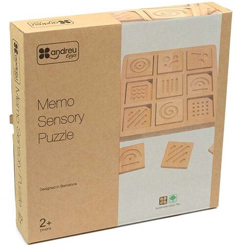 andreu toys sensorische puzzel memo - 18 st