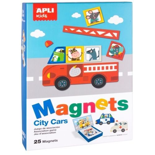 apli kids magneetspel - voertuigen