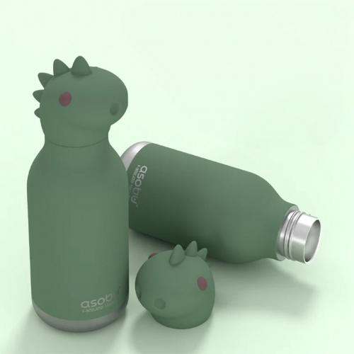 asobu rvs drinkfles bestie - dinosaurus - 460 ml