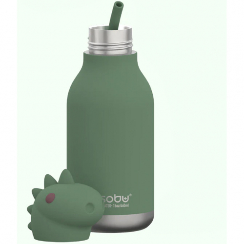 asobu rvs drinkfles bestie - dinosaurus - 460 ml